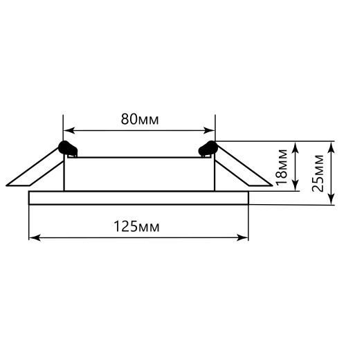 Светильник встраиваемый с белой LED подсветкой Feron CD5023 потолочный GX53 без лампы, матовый 40522