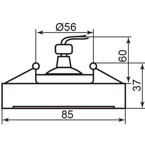 Светильник встраиваемый Feron DL207 MR16 G5.3 хром 18581