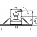 Светильник встраиваемый Feron 301T-MR16 потолочный MR16 G5.3 серый-хром 17533