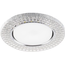 Светильник встраиваемый с белой LED подсветкой Feron CD4028 потолочный GX53 без лампы прозрачный 32651