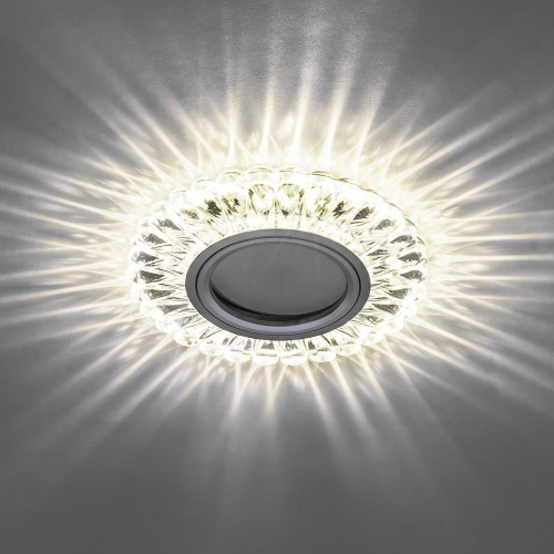 Светильник встраиваемый с белой LED подсветкой Feron CD902 потолочный MR16 G5.3 белый