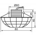 Светильник встраиваемый светодиодный Feron JD87 потолочный 10W 3000K прозрачный хром
