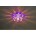 Светильник встраиваемый с разноцветной LED подсветкой Feron 1540 JCD9 прозрачно-коричневый