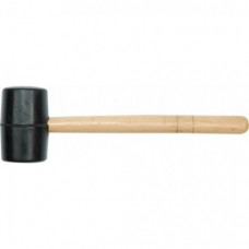 Молоток резиновый с деревянной ручкой d70мм "Vorel"