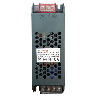 Блок питания для светодиодной ленты, серия Block Mini, 24V, 100W, IP20, 100 W, 24V