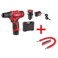 Аккум. дрель-шуруповерт WORTEX BD 1215-1 Li в чем.+АКЦИЯ Набор бит в подарок
