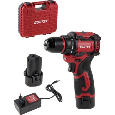 Аккум. дрель-шуруповерт WORTEX BD 1213-1 Dli в чем. 12 В, 40 Н*м, 2х2 А*ч, БЗП 10 мм