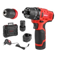 Аккум. дрель-шуруповерт WORTEX BD 1215 LiSET в чем. 12 В, 30 Н*м, 2х1.5 А*ч, БЗП 10 мм