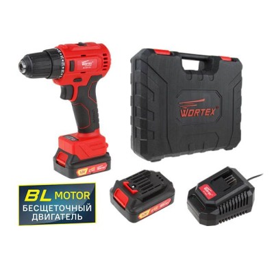 Аккум. дрель-шуруповерт WORTEX BD 1220-1 DLi в чем. БЕСЩЕТ, 12 В, 40 Н*м, 2х1.5 Ач, БЗП 10 мм