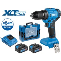 Аккум. дрель-шуруповерт BULL SR 1803 Xcase XLTpro БЕСЩЕТ., 2x4 А*ч, 18 В, 45 Н*м, БЗП 13 мм
