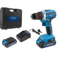 Аккум. дрель-шуруповерт BULL SR 1803 в чем. БЕСЩЕТ., 18 В, 50 Н*м, 2*2 А*ч акб, БЗП 10 мм