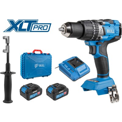 Аккум. дрель-шуруповерт BULL SR 1805 в чем. XLTpro, 2х4 А*ч, БЕСЩЕТ., 18 В, 120 Н*м, БЗП(мет.) 13 мм