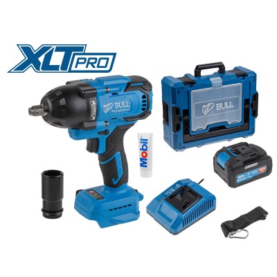 Аккум. ударный гайковерт BULL SC 1807 Xcase, XLTpro, БЕСЩЕТ., 18 В, 750 Н*м, 1/2", 1х4 А*ч, з/у 4 А