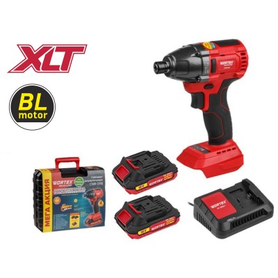 Аккум. ударный гайковерт/винтоверт WORTEX CWR 0118 в чем. ALL1 XLT SET БЕСЩЕТ., 18 В, 160 Н*м
