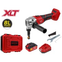 Аккум. ножницы высечные WORTEX CNB 1825 XLT SET БЕСЩЕТ., 18 В, 900-2000 ход/мин, до 2,5 мм, 1х4 А*ч