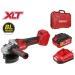 Аккум. углошлифмашина WORTEX CAG 1812 S в чем. ALL1 XLT SET БЕСЩЕТ., 18 В, 125 мм, 9600 об/мин