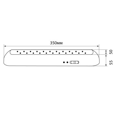 Светильник аккумуляторный, 22 LED AC/DC, белый, EL14 артикул 12634