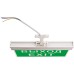 Светильник аккумуляторный, 10 LED/1W 230V, AC/DC зеленый 260*245*35 mm, белый, Выход, EL60 артикул 41438