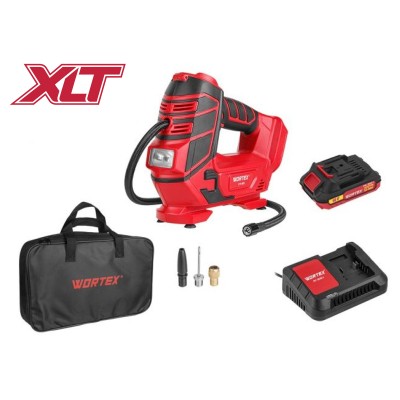 Аккум. компрессор WORTEX CTI 1811 в кор. ALL1 XLT SET 18 В, 11 бар, 12 л/мин, 1х2 А*ч, зу