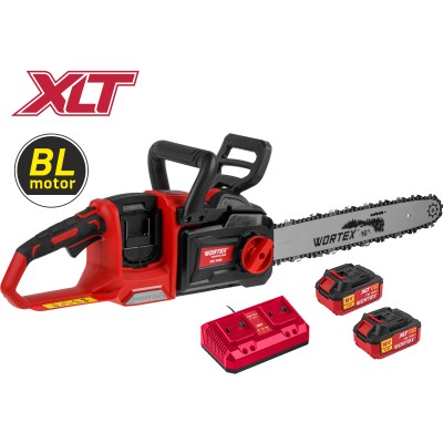 Аккум. пила цепная WORTEX CEC 4036 шина 40 см (16"), 3/8" LP, 1.3 мм XLT SET БЕСЩЁТ, 18В+18В