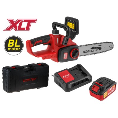 Аккум. пила цепная WORTEX CEC 3018-1 в чем. XLT SET БЕСЩЁТ., 18 В, 30 см
