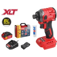 Аккум. ударный гайковерт/винтоверт WORTEX CWR 0218 в чем. XLT 1x4 А*ч, БЕСЩЕТ., 18 В, 220 Н*м