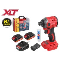 Аккум. ударный гайковерт/винтоверт WORTEX CWR 0218 в чем. XLT 2x2 А*ч, БЕСЩЕТ., 18 В, 220 Н*м