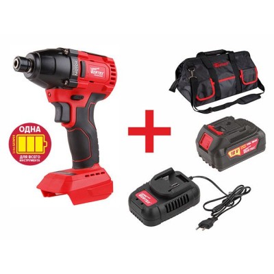 Аккум. ударный гайковерт WORTEX CWR 0118 в кор. ALL1 + АКЦИЯ!(4А акб, з/у, сумка)