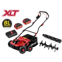 Аккум. аэратор-скарификатор WORTEX CAE 3736 ALL1 XLT SET БЕСЩЁТ.ДВИГ., 18В+18В, шир. 37 см