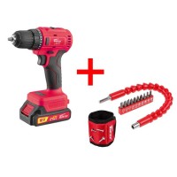 Аккум. дрель-шуруповерт WORTEX BD 1815-1 DLi в кор. ALL1 + АКЦИЯ!