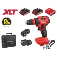 Аккум. дрель-шуруповерт WORTEX BD 2025 LiSET в чем. ALL1 XLT БЕСЩЕТ, 18 В, 55 Н*м, 2х2 А*ч + 2 насад