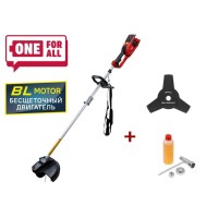 Триммер аккум. WORTEX TB 3036 ALL1 XLT SOLO БЕСЩЁТ.ДВИГ., 18В+18В, шир.скаш.300 мм леска, 255 мм нож