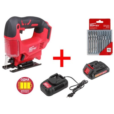 Аккум. лобзик WORTEX CJS 6529 в кор. ALL1 + АКЦИЯ!