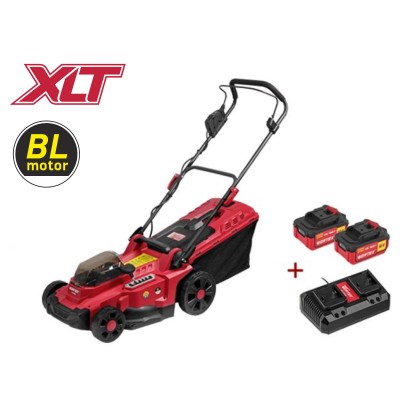 Газонокосилка аккумуляторная WORTEX CLM 3836 ALL1 XLT SET БЕСЩЁТ.ДВИГ., 18В+18В, 2акб, 4Ач, шир.3