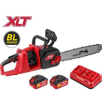 Аккум. пила цепная WORTEX CEC 3536-2 шина 40 см (16"), 3/8" LP, 1.3 мм ALL1 XLT SET БЕСЩЁТ, 18В+18В