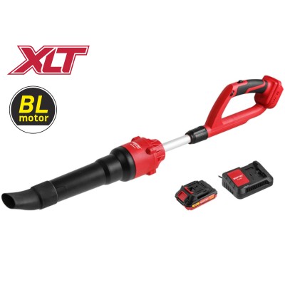 Аккум. воздуходувка WORTEX BB 2018-1 D ALL1 XLT SET 18В, БЕСЩЁТ., 162-450 м.куб/ч, 72-190 км/ч