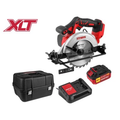 Аккум. циркулярная пила WORTEX CCS 1816-1 в чем. ALL1 XLT SET 18 В, 165 мм, до 55 мм, 4 Ач