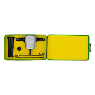 Насадка на дрель для резки листового металла до 1.8 мм металлический кейс Сибртех