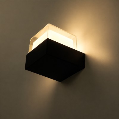 Светильник уличный светодиодный Feron.One DH2401-P, 5W, 360Lm, 3000K, черный, пластик 53389
