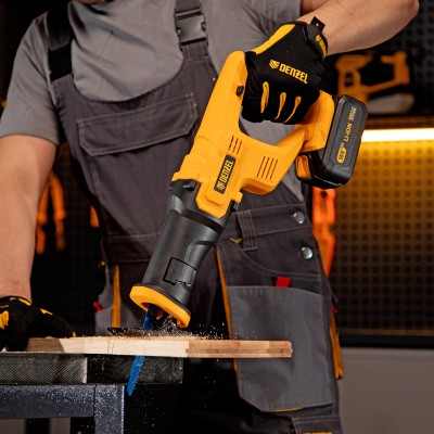 Пила сабельная аккумуляторная CRC-115-0, 18В Li-Ion Denzel