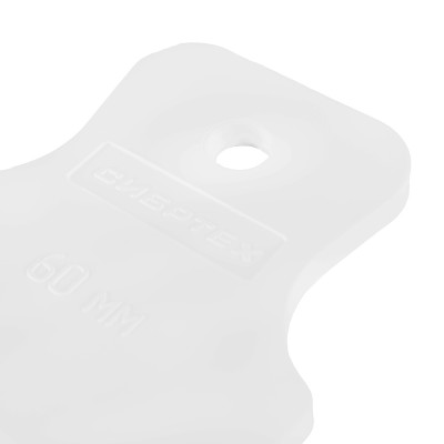 Шпатель, белая резина, 60 мм Сибртех