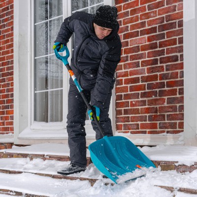 Лопата для уборки снега, полипропилен, 450х450х1355 мм, алюминиевый черенок, усиленная, LUXE Palisad Лопата для уборки снега, полипропилен, 450х450х1355 мм, алюминиевый черенок, усиленная, LUXE Palisad