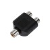 Переходник 1 гнездо RCA - 2 гнезда RCA REXANT
