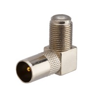 Переходник угловой гнездо F – штекер TV PROconnect Переходник угловой гнездо F – штекер TV PROconnect