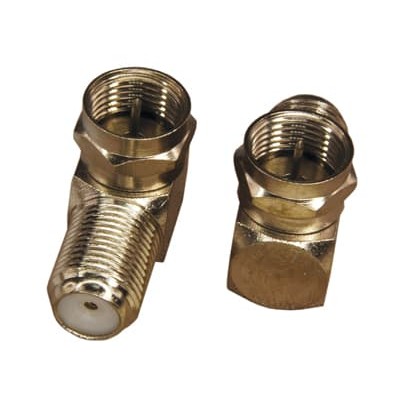 Переходник угловой штекер F – гнездо F REXANT Переходник угловой штекер F – гнездо F REXANT