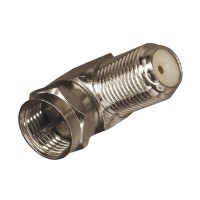 Переходник угловой штекер F – гнездо F REXANT Переходник угловой штекер F – гнездо F REXANT