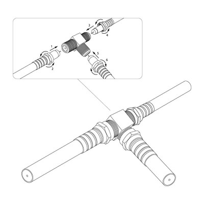Переходник соединитель, x3 гнезда F PROconnect Переходник соединитель, x3 гнезда F PROconnect
