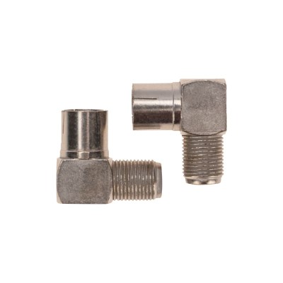 Переходник угловой гнездо F – гнездо TV PROconnect