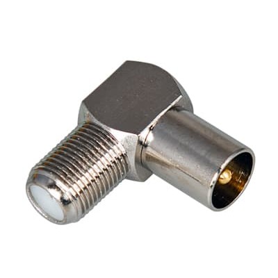 Переходник угловой гнездо F – штекер TV REXANT