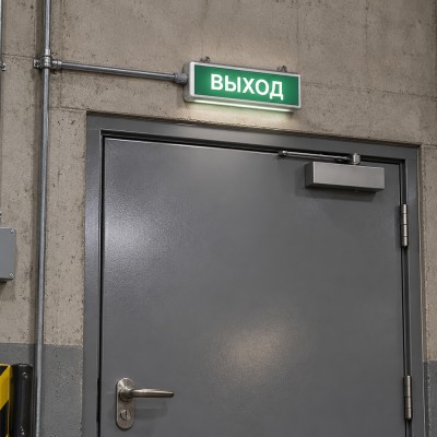 Самоклеящаяся этикетка INFO EL001 ВЫХОД 330х120мм артикул 53702 Самоклеящаяся этикетка INFO EL001 ВЫХОД 330х120мм артикул 53702